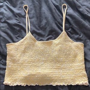 Yellow crop top